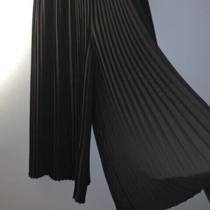 Eileen Fisher Accordion Knife Pleated Wide Ankle Pant/skirt